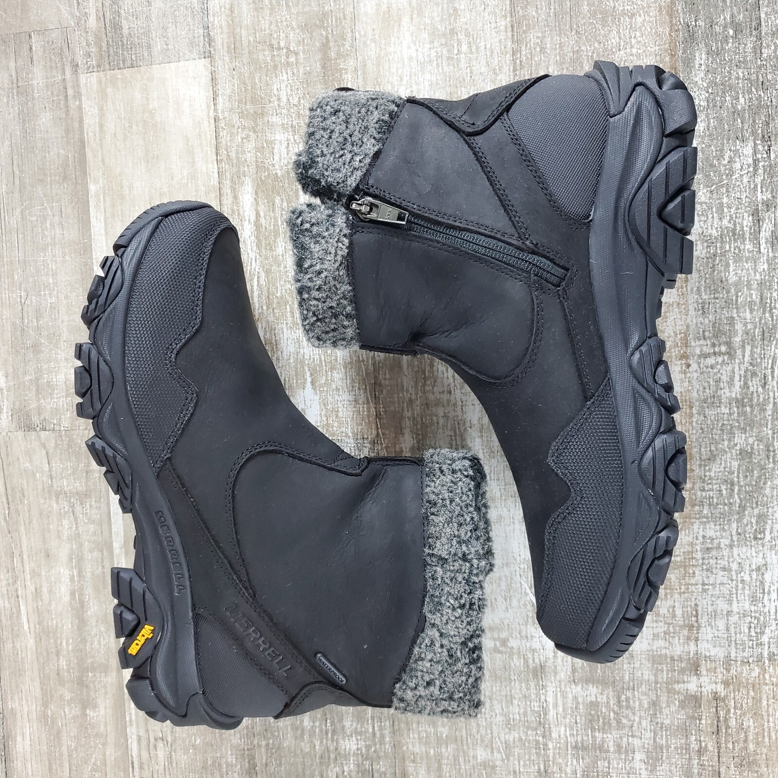 Stivali donna Merrell Coldp 3 Thermo Mid taglia 9 5 M neri impugnatura artica impermeabili