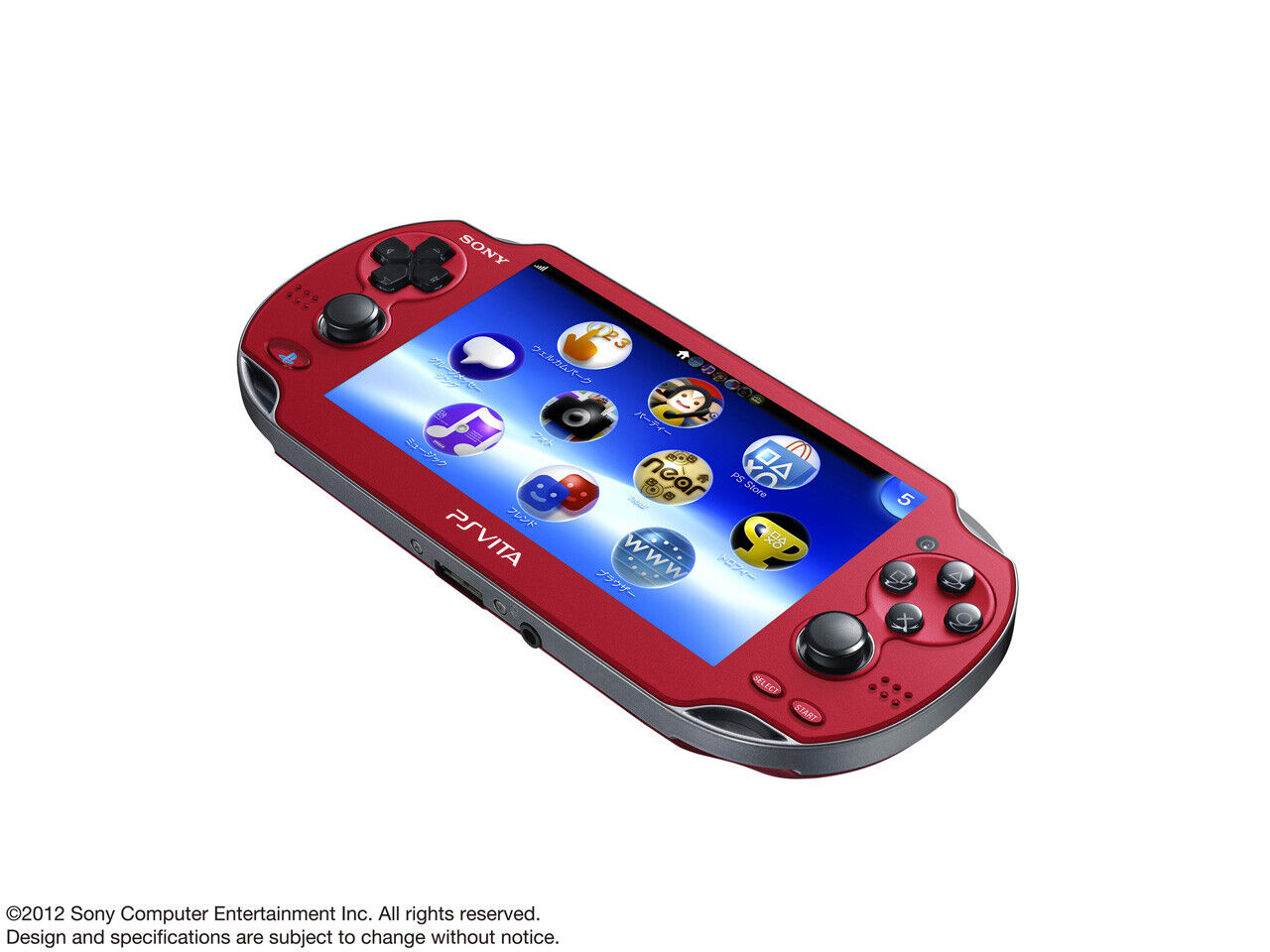 USED PS Playstation vita Wi-Fi model Cosmic Red PCH-1000 ZA03 only 