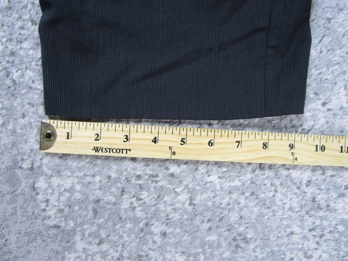 Pantalones Armani Para Hombre 35x30 Vestido Real Negro Parte Inferior Oficina Negocios Trabajo - Imagen 10 de 11