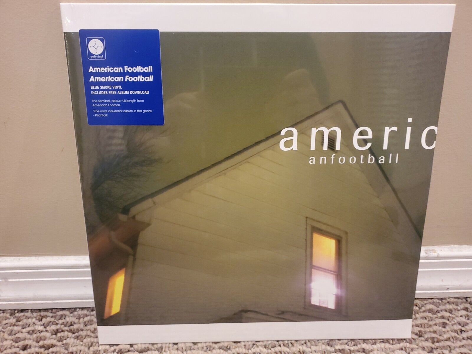 American Football (LP1 Self-Titled) (Vinyl Record, 2022, Polyvinyl) Blue Smoke