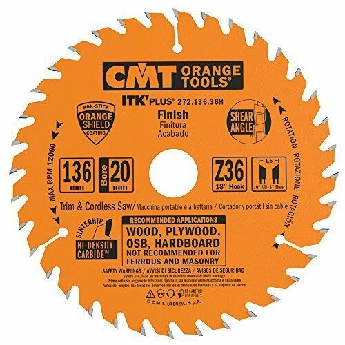 CMT 272.136.36H Lama Circolare Itk-Plus per Taglio Traverso Vena, Arancio