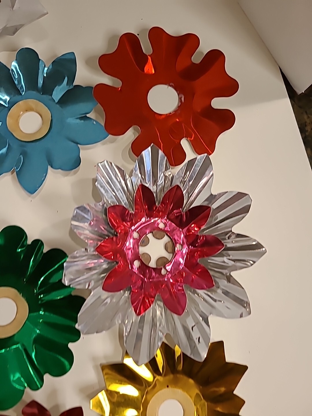 30 Vintage Christmas Tree Light Reflectors Foil eBay