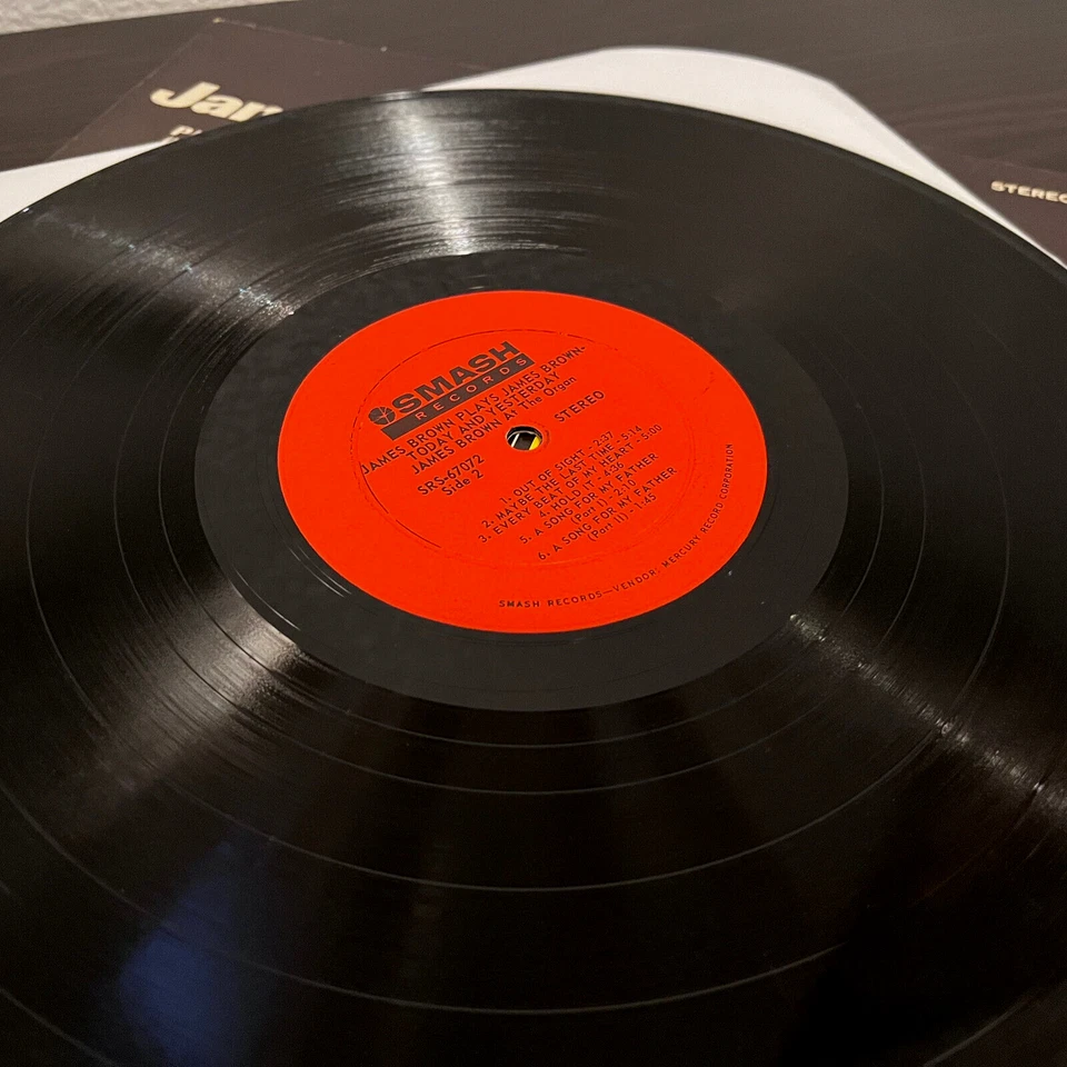 JAMES BROWN - Plays James Brown Today & Yester (Organ)- 12" Vinyl Record LP - VG - Image 3 of 3