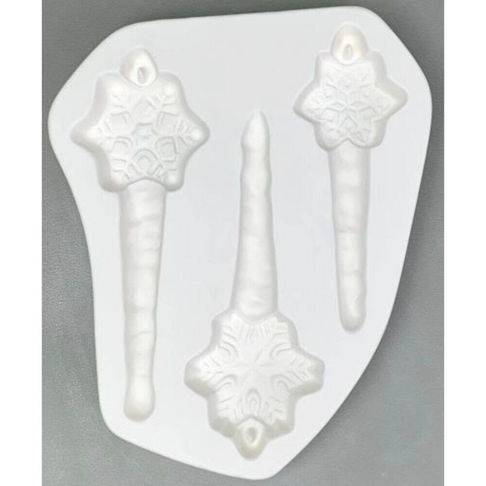 Three Snow Flake Icicles Mold - Creative Glass Paradise Fusing Seattle Mall New products, world's highest quality popular! M