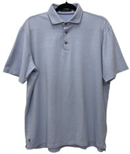 Greyson Polo Shirt Mens L Blue Omaha Short Sleeve Golf Performance Cooling