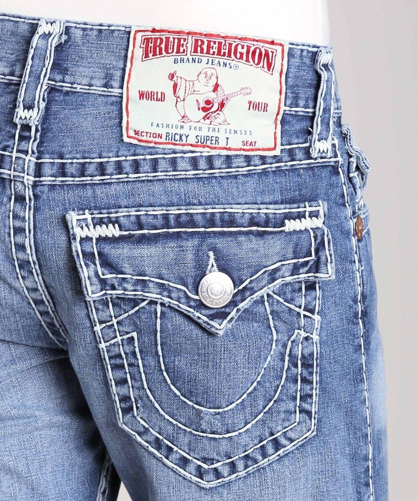 True Religion Jeans Ricky Super T Independence 24859NNBT2-WHT