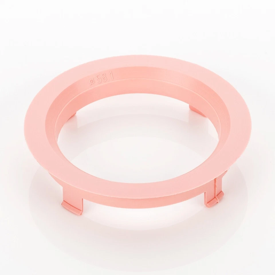 4X Distanz Ringe Zentrierringe Rosa Alufelgen Ø 58,1 Mm - Ø 70,1 Mm Per MAZDA - Immagine 2 di 4