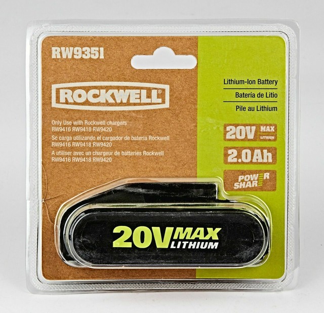 Rockwell 20v аккумулятор