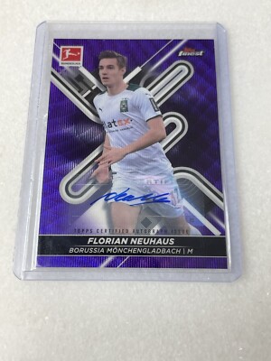 Topps Finest Bundesliga 2021/2022 Florian Neuhaus Mönchengladbach 2/80 Autograph