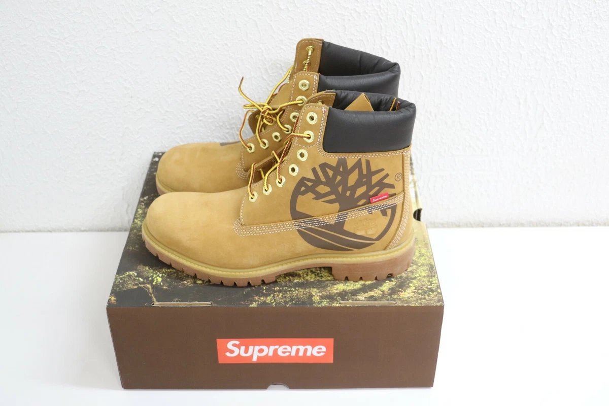 Supreme Timberland 6-Inch Premium Waterproof Wheat Boot Size 9.5/EU 43.5