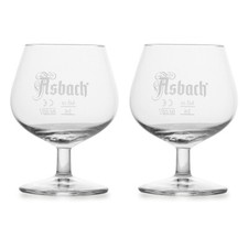 2 Stück Asbach Gilde Gläser Glas Brandy Cognac Ballonglas Ballongläser  15cl