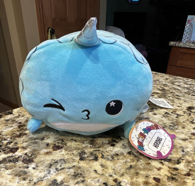 Mosh-Mosh Hershel Narwhal Plush Stuffed Animal w/ Tags, Small 6-14in 2021