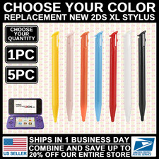 Stylus For Nintendo New 2DS XL/LL Black/White/Pink/Red Plastic Pen Replacement