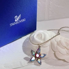 Swarovski Crystal Necklace and Earring Set with SevenColor Shine Used