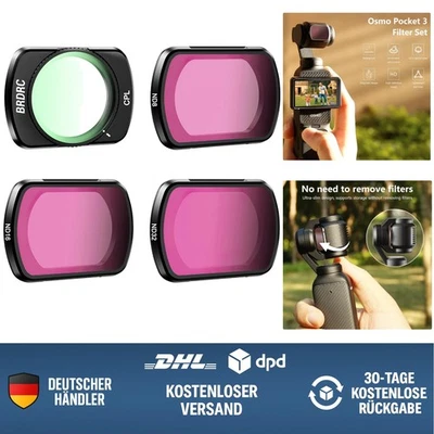 Osmo Pocket 3 ND & CPL Filter Set magnetisch 4-tlg. für DJI Pocket 3 Kamera Z...