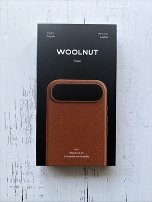Woolnut Cognac Brown Scandinavian Leather iPhone Air Case MagSafe New!