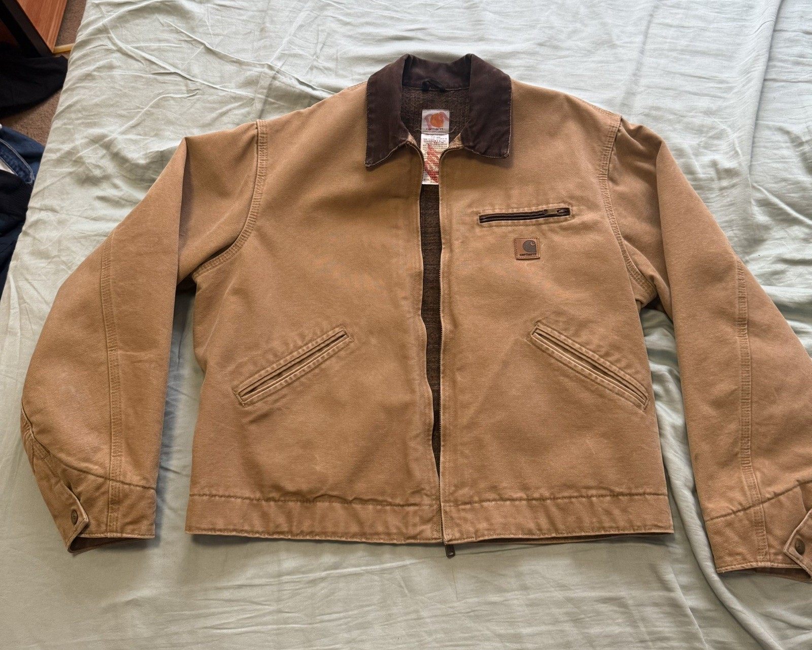 Carhartt J97 CML Detroit Vintage Jacket Size Large, Blanket Lining