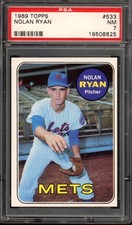 1969 Topps #533 Nolan Ryan PSA 7 Vintage HOF High # Baseball Card (8825)