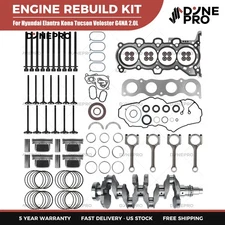 G4NA 2.0L Engine Overhaul Rebuild Kit w Crankshaft & 4X Con Rods For Hyundai KIA