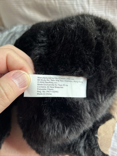 Vintage 2000 ANIMAL ALLEY Geoffrey Inc Toys R Us 14” Plush Black Ape Gorilla - Picture 8 of 17