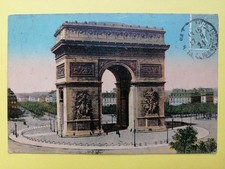 Old postcard France 75 - Paris Arc de TRIOMPHE de l TOILE Arch of Triumph Written in 1921