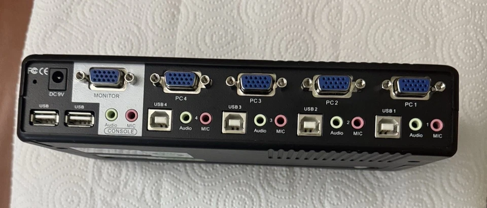 AVOCENT 4 PORT PS2 USB SWITCHVIEW MM1 KVM 4SVPUA20 - Bild 3 von 4