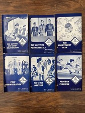 Lot of Vintage Cub Scout Leader Basic Training 1951 Books, Boy Scouts of America
