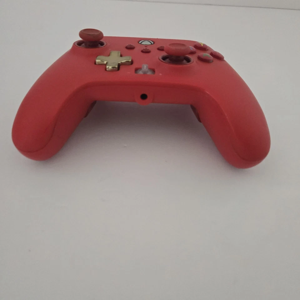 Power A Red Enhanced Wired Xbox One Controller Works - TESTED - Model 1518810-01 - Image 2 of 4