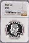 1952 Franklin Half Dollar Proof NGC PF 67 STAR PR 67* Frosty Silver Coin 50C