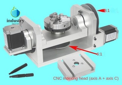 CNC Engraving Machine Fourth Axis Fifth Axis Rotary Axis A Axis Chucks