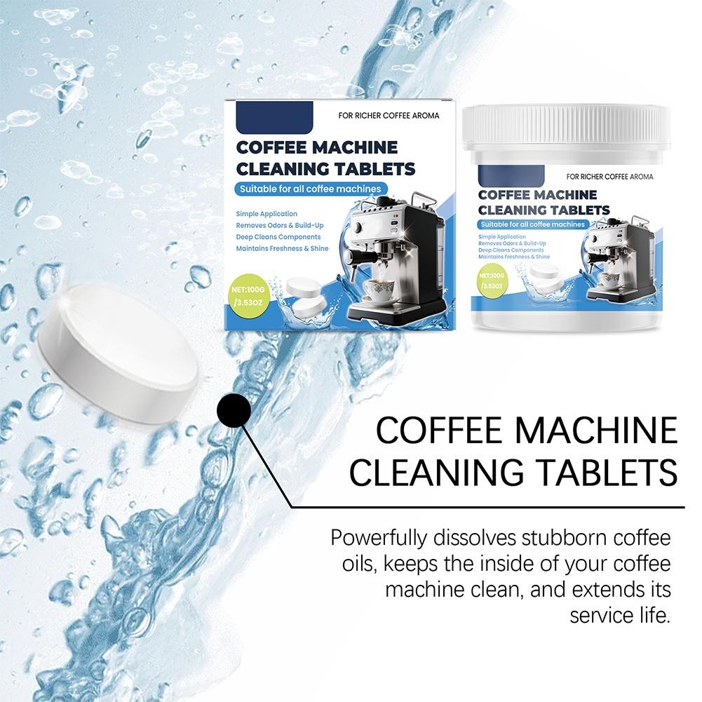 Coffee Machine Cleaner Descaler Tablets 3.53oz,easy to Dissolve and Use *  HNK