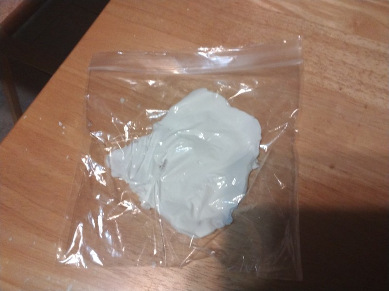 Clay Art Shaped Like An Among Us Ghost (White clay)