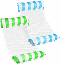 Inflatable Pool Float Water Hammock for Adults 2 Pack Lounge Chairs Floating