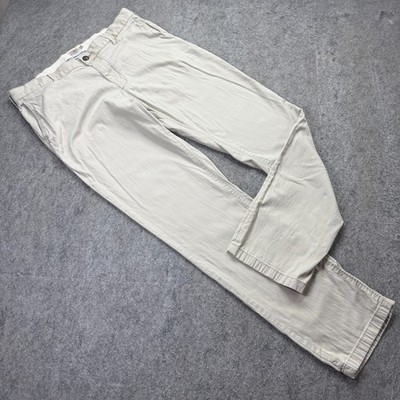 Faherty Island Life Chino Pants Men 35 x 32 Sand Khaki Beige Classic Fit Tapered