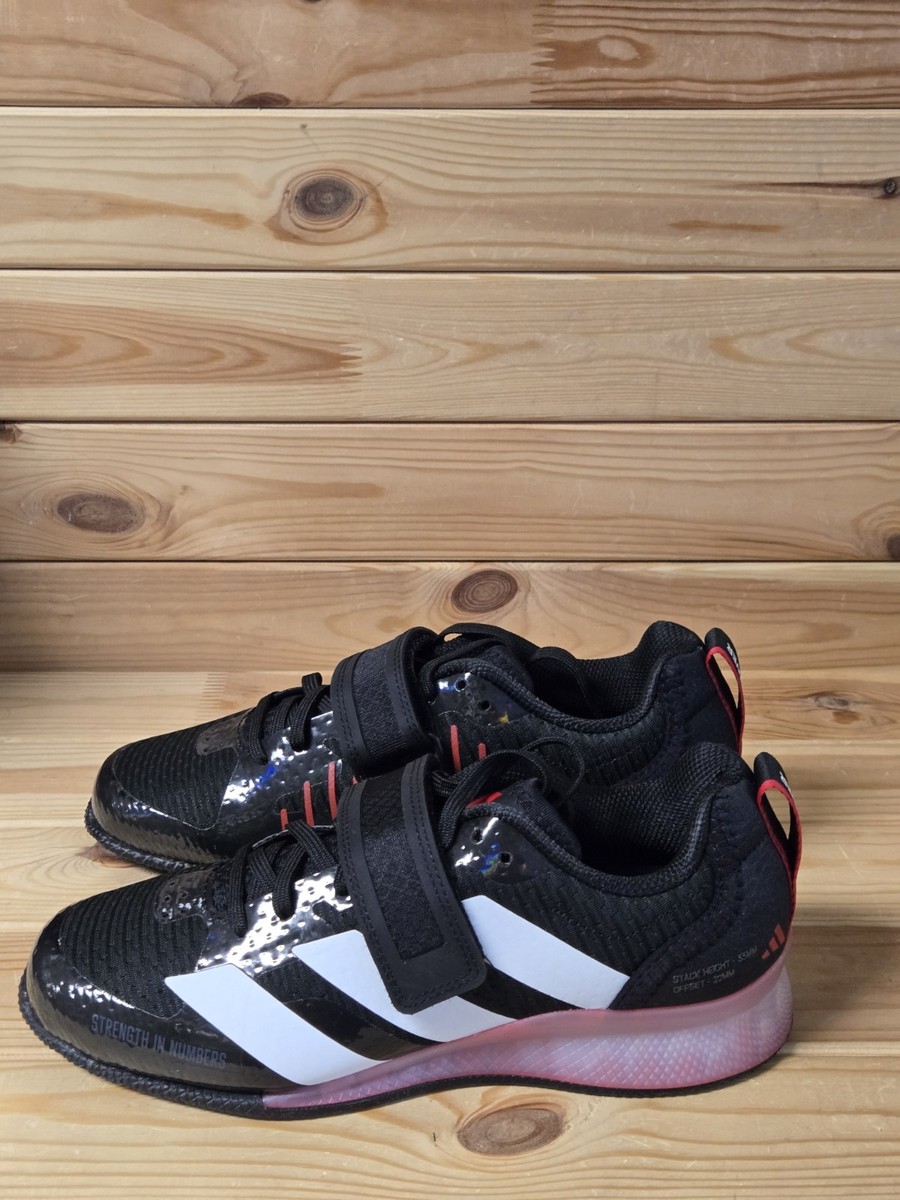 Size 11 - Adidas Adipower Weightlifting 3 Black White Pure Ruby