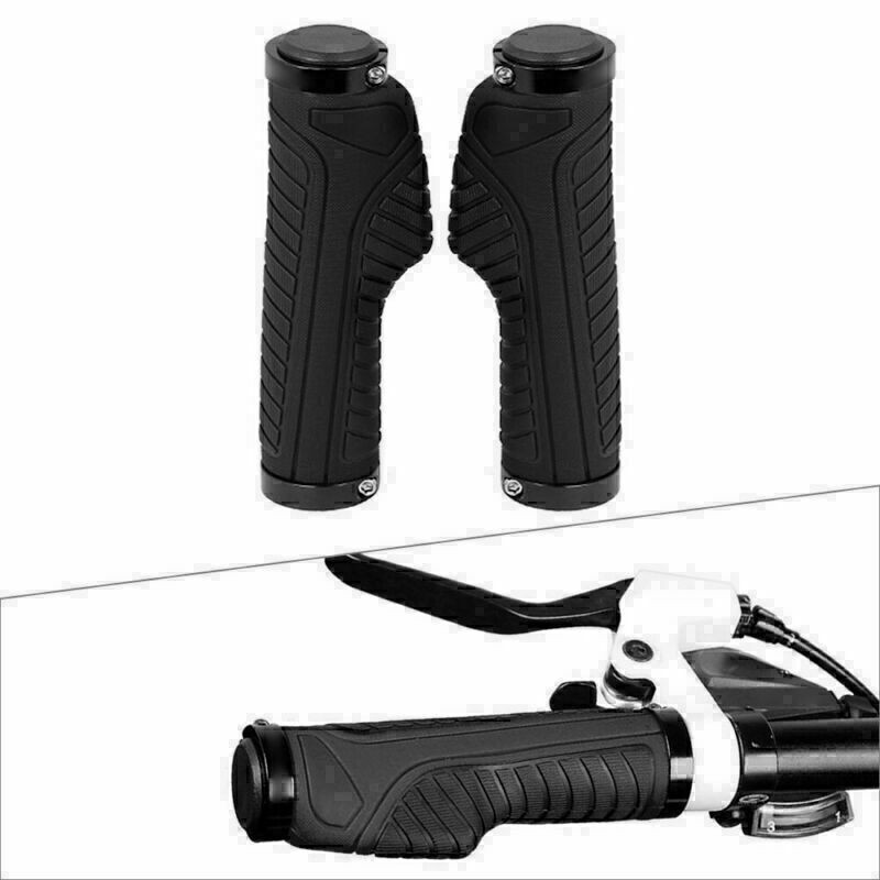 Rubber Mountain Bike MTB Bike Grip Handlebar Grips Ergonomic Cycling Lock On TPR