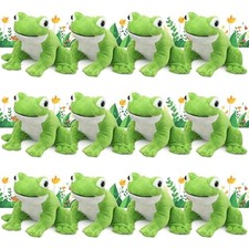 12 Pcs 6 Inch Realistic Frog Plush Toy for Kids Frog Stuffed Animal Plush