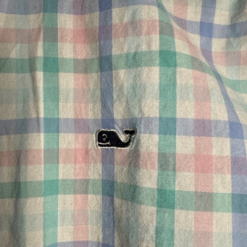 Vineyard Vines Boys Sz Medium 12 14 Button Down Father’s Day Golf Wedding Brunch - Picture 3 of 6