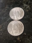 Peace Dollar Lot Of 2. 1924 P And 1925 P. BU. Will Combine Shipping