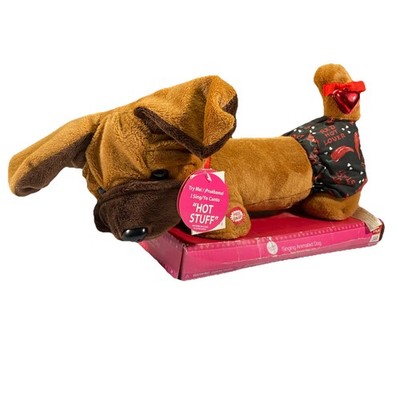 DanDee Singing Animated & Interactive Valentines Dog - Red Hot Lover - Has Bell