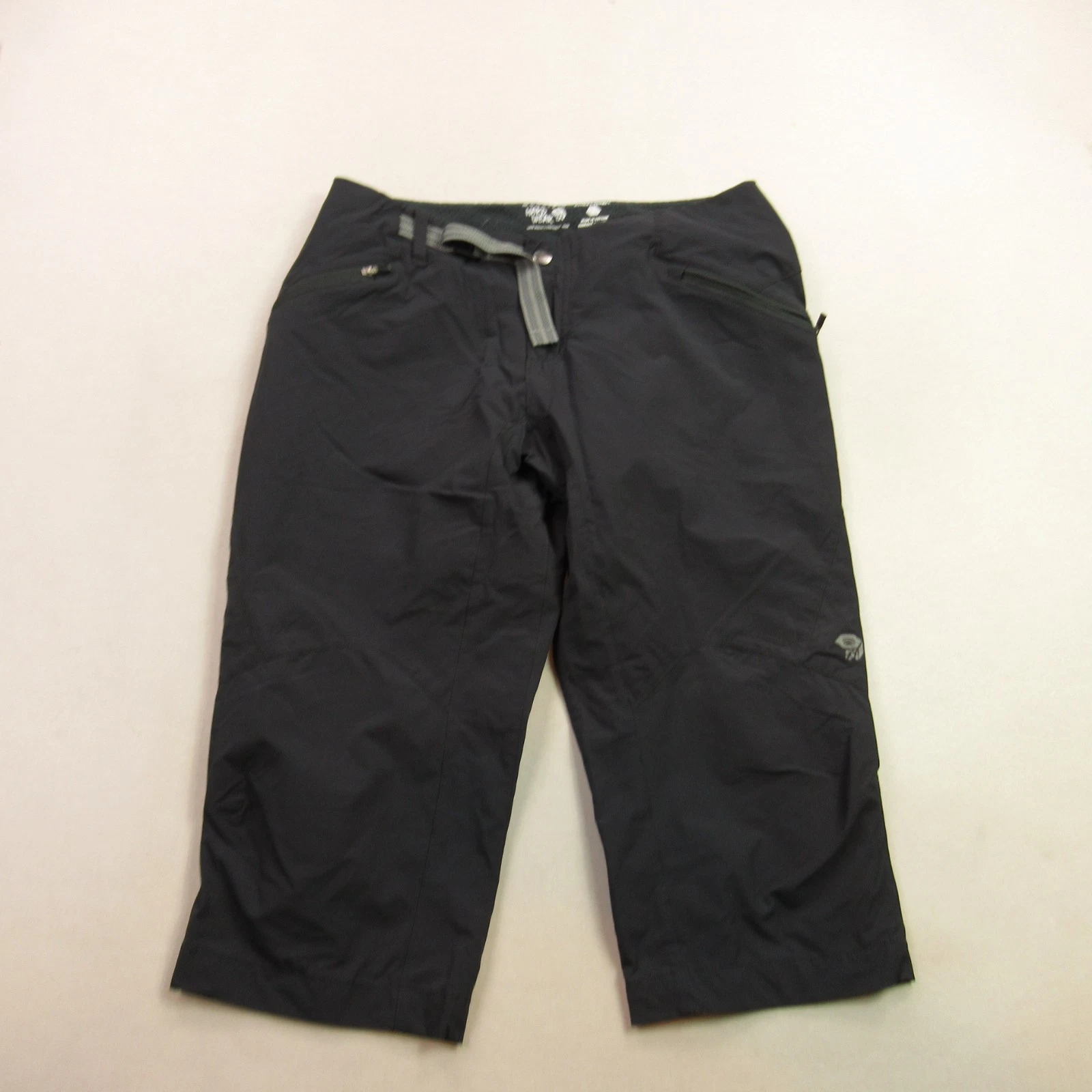 Mountain Hardwear Pants Womens 4 Straight Leg Casual Black Pockets Capri