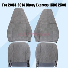 For 2005 2006 Chevy Express 1500 2500 Van Driver & Passenger Cloth Seat Cover