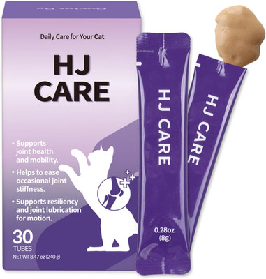 HJ Care Cat Joint Supplement Hip&Joint Care Glucosamine for Cats Arthritis Pain 
