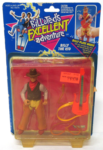 New Sealed Kenner Bill & Ted's Excellent Adventure Billy The Kid 1991 ...