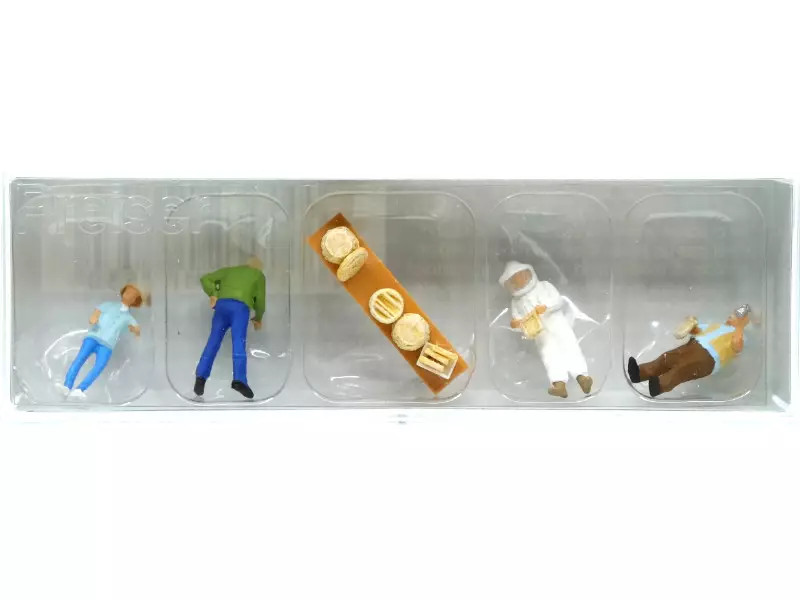 Figurines PREISER 10753 Chez l'apiculteur échelle HO 1/87 pour maquette ferroviaire