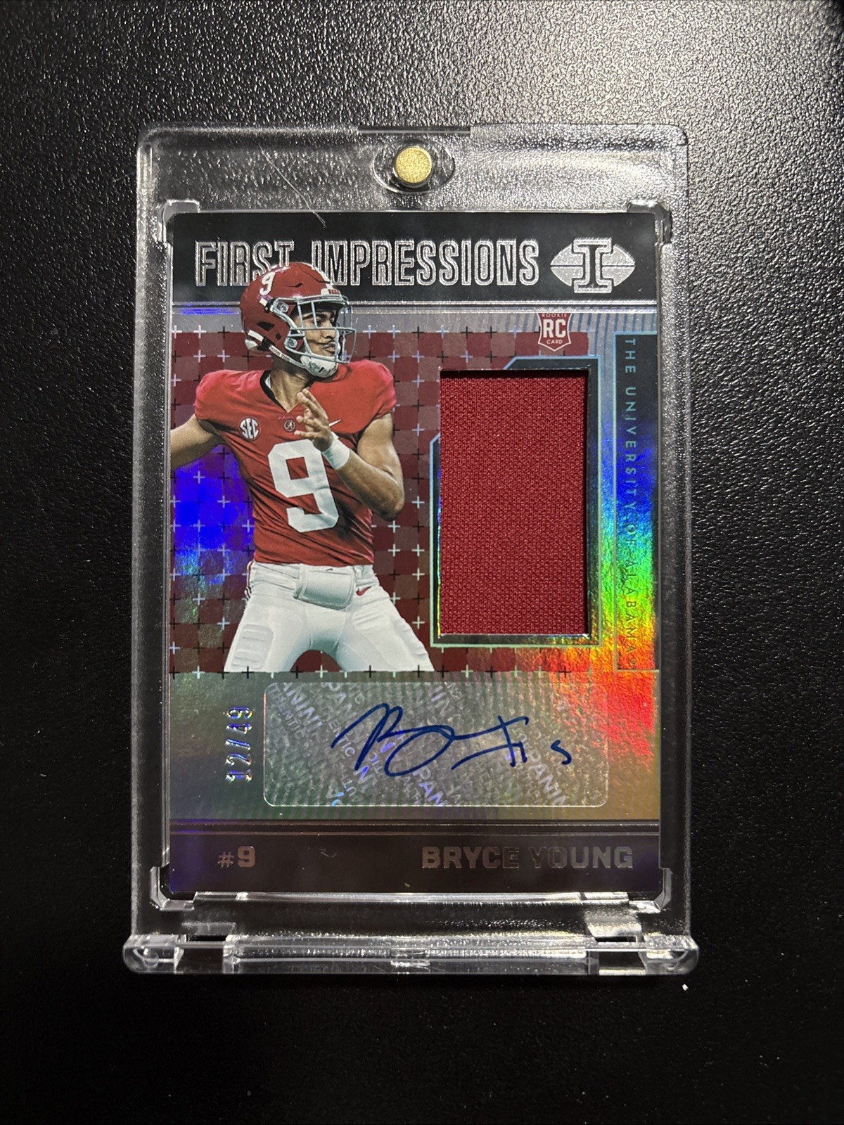 2023 Panini Chronicles Illusions First Impressions RPA Bryce Young #II-BY /49 