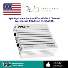 Pyle Hydra Marine Amplifier 400W 4 Channel Waterproof RCA Input PLMRA400