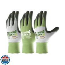 COOLJOB 3 Pairs Gardening Gloves for Women Men, 100% Recycled Pol