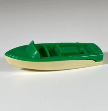Vintage 1950s Century Coronado Plastic Green Runabout Boat Cereal Premium Toy