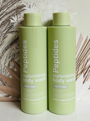 2-Pack Body Prescriptions ~ Alpine Sage Moisturizing Body Wash 33.8 fl oz Each